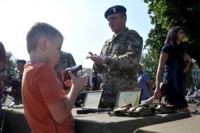The celebration of the Day of soldiers of Ukraine in Kharkov