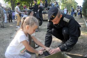 The celebration of the Day of soldiers of Ukraine in Kharkov
