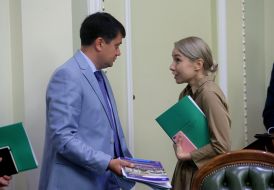 Дмитрий Разумков и Анастасия Красносельская