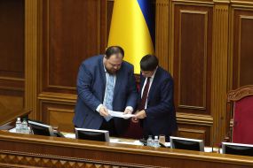 Руслан Стефанчук и Дмитрий Разумков