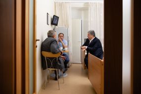 Volodymyr Balukh and Petro Poroshenko