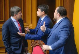 Артур Герасимов, Дмитрий Разумков и Руслан Стефанчук