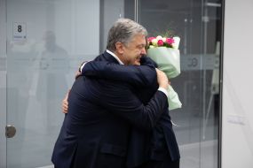 Roman Suschenko and Petro Poroshenko
