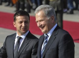 Volodymyr Zelenskiy and Sauli Niinisto