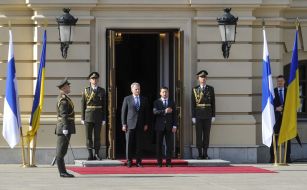 Volodymyr Zelenskiy and Sauli Niinisto
