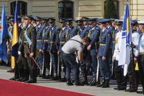 Warriors of a company of honor guard
