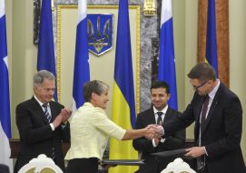 Volodymyr Zelenskiy and Sauli Niinisto