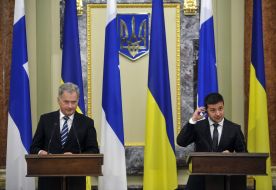 Volodymyr Zelenskiy and Sauli Niinisto