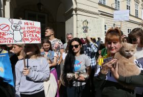 All-Ukrainian march for animals in Lvov
