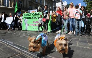 All-Ukrainian march for animals in Lvov