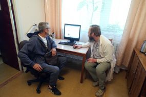 Psychologist with a patient