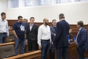 Vitali Klitschko and members of the Kyiv City Council