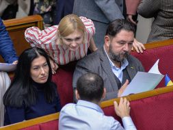 Yevheniya Kravchuk, Mykyta Poturayev, Viktoriya Kinzburska