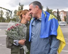 Yevhen Panov with his wife Catherine
