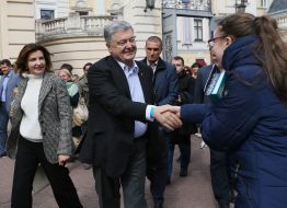 Petro Poroshenko with his wife Marina