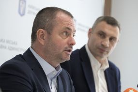 Vitali Klitschko and Maxim Bakhmatov