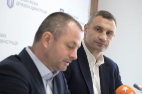 Vitali Klitschko and Maxim Bakhmatov