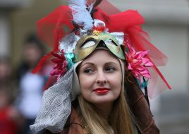 Participant of the carnival procession