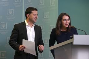 Владимир Зеленский и Юлия Мендель