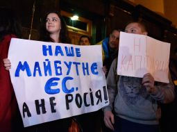 Акция против подписания "формулы Штайнмайера"