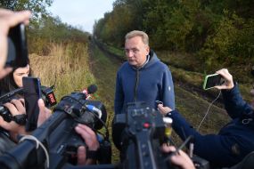 Andriy Sadovyy  answers journalists' questions