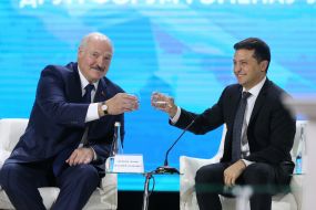 Alexander Lukashenko and Vladimir Zelensky