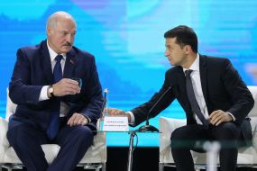 Alexander Lukashenko and Vladimir Zelensky