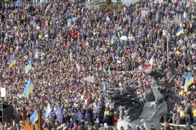 Veche against the so-called Steinmeier formula under the slogan “No surrender” in Kiev