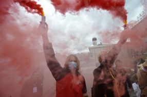 Veche against the so-called Steinmeier formula under the slogan “No surrender” in Kiev