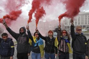 Veche against the so-called Steinmeier formula under the slogan “No surrender” in Kiev