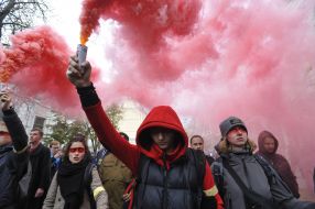 Veche against the so-called Steinmeier formula under the slogan “No surrender” in Kiev