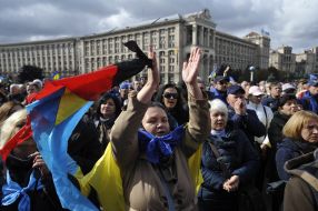 Veche against the so-called Steinmeier formula under the slogan “No surrender” in Kiev