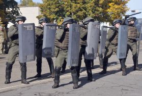 Показательное выступление курсантов Национальной академии Национальной гвардии Украины