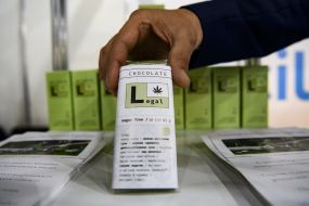 A bar of chocolate with the addition of hemp