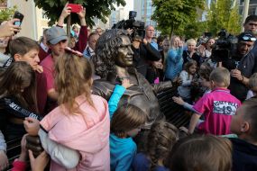 Opening of the monument to Kuzma Scriabin
