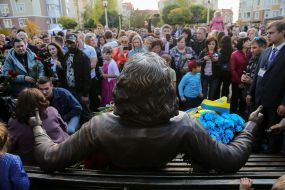Opening of the monument to Kuzma Scriabin