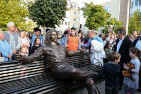 Opening of the monument to Kuzma Scriabin