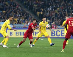 Playing moment of the match