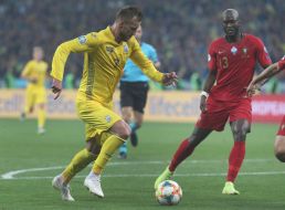 Playing moment of the match