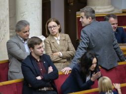 Serhiy Rakhmanin, Inna Sovsun and  Volodymyr Tsabal