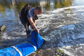 Акция по зарыблению Днепра