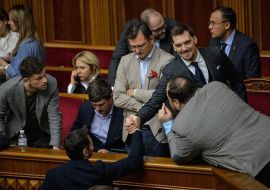 Dmytro Kuleba and Oleksiy Honcharuk