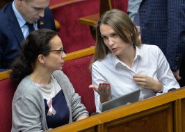 Julia Klimenko and Solomiya Bobrovskaya