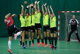 Playing moment of the match