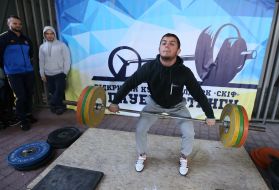 The athlete raises the bar