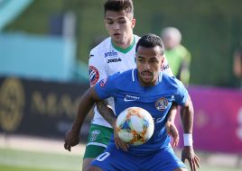 Playing moment of the match