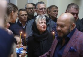 Церемония прощания с Тарасом Кутовым