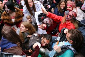 Zombie parade in Kiev