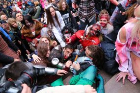 Zombie parade in Kiev