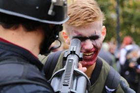Zombie parade in Kiev